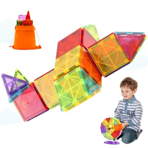 Magnetic Building Blocks Puzzle Tiles Boys ,Girls