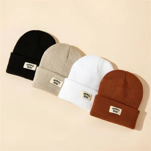 4Pcs Kids Warm Knitted Autumn Winter Caps for Boys /Girls