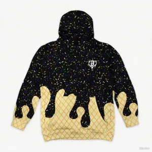 2025 New Autumn/Winter Children/Adult ASEBALL LIFESTYLE 101 Ice Cream Series 3D Print Outdoor Comfortable Sports Neutral Hoodies